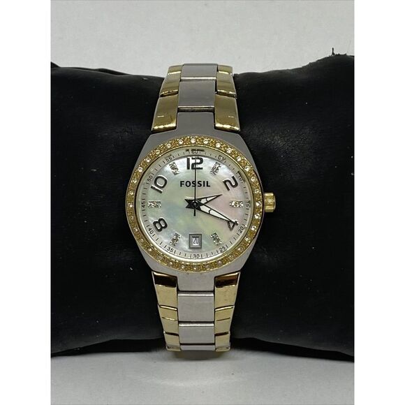 Fossil Colleague AM4183 Women's Stainless Steel Analog Dial Quartz Watch MP271 - Picture 3 of 12